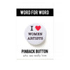 I Heart Women Artists Social Alert Button at Golden Rule Gallery