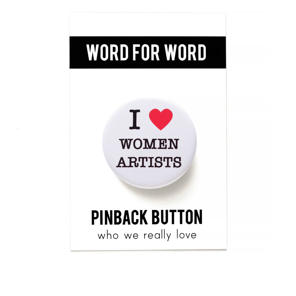 I Heart Women Artists Social Alert Button at Golden Rule Gallery