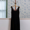 Brown Vintage Dress in Velvet