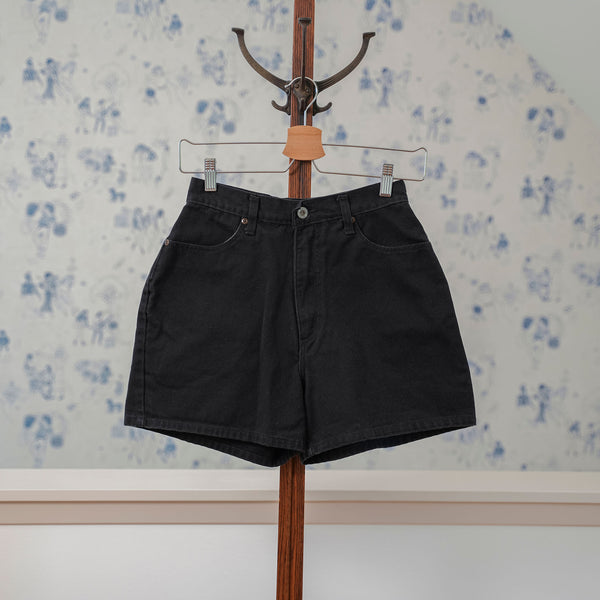Vintage Black Denim Jean Shorts