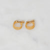 Vintage Gold Plated Twisted Hoops Earrings