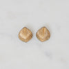 Vintage Gold Fill Leaf Clip On Earrings