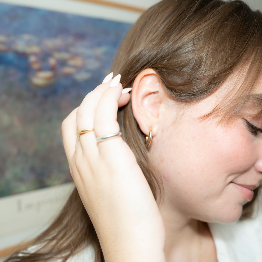 J'adore Beddor Vintage Gold Hoop Earrings