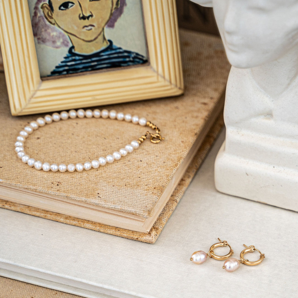 Pearl Earrings and Bracelet at Golden Rule Gallery in Excelsior, MN