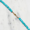 Turquoise Handmade Necklace with Gold Clasp