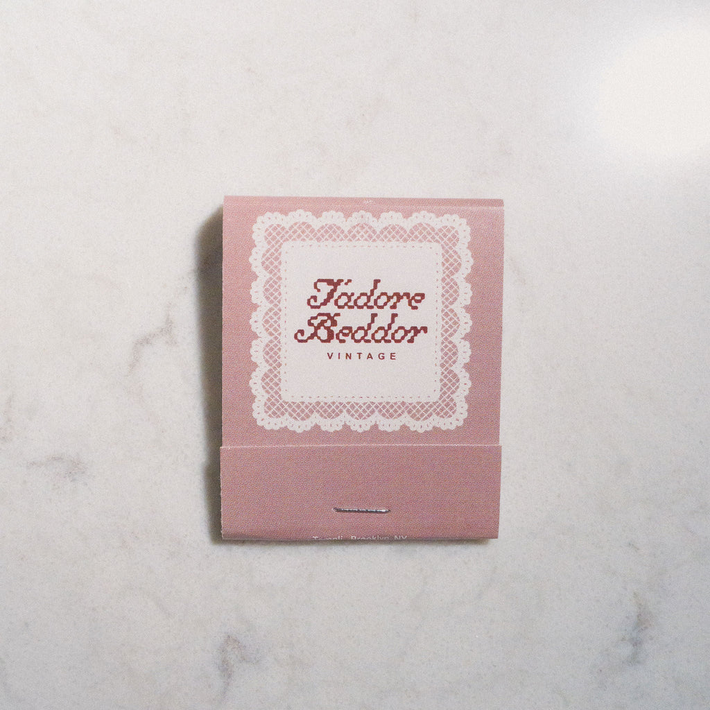 J'adore Beddor Vintage Matchbook at Golden Rule Gallery in Excelsior