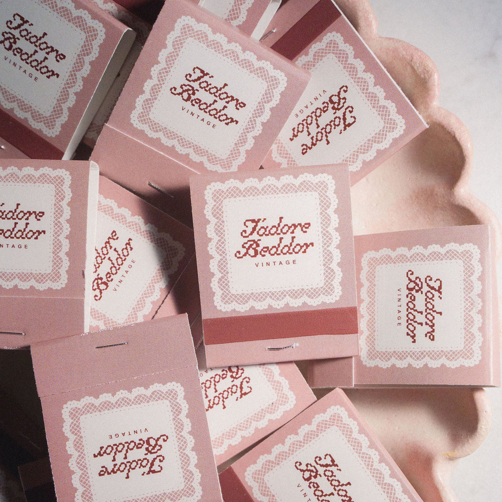 J'adore Beddor Vintage Matchbooks at Golden Rule Gallery in Excelsior
