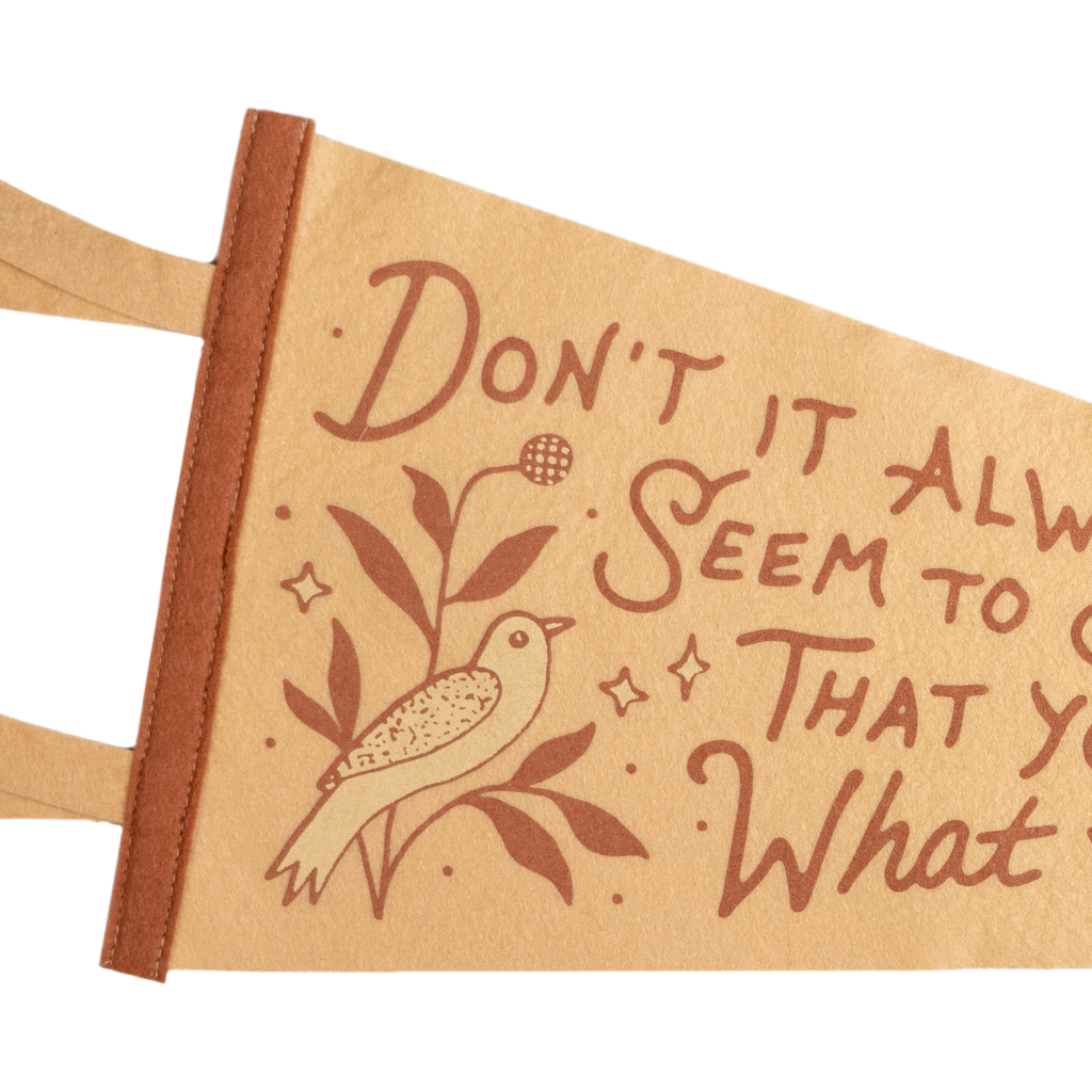 Joni Mitchell Lyrics Oxford Pennant Flag