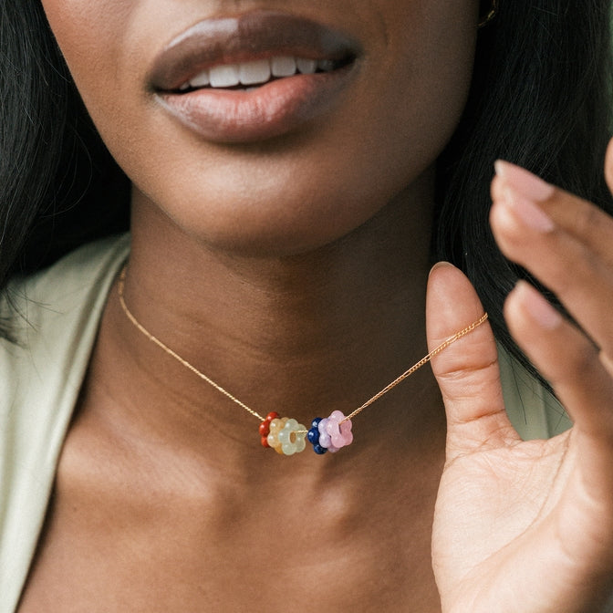 Juno Flower Gemstone Spacer