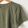 Army Green Little Boy Tee at Golden Rule Gallery'