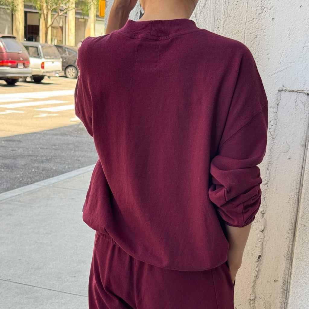 Daisy Long Sleeve by Le Bon Shoppe in Cabernet