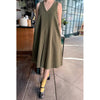 Model in Le Bon Shoppe Camille Dress in Olive