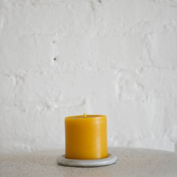 Classic Thick Pillar Beeswax Candle
