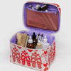 Large Cosmetic Case in Cowgirl Print Purple Inside by Baggu at Golden Rule Gallery in Excelsior