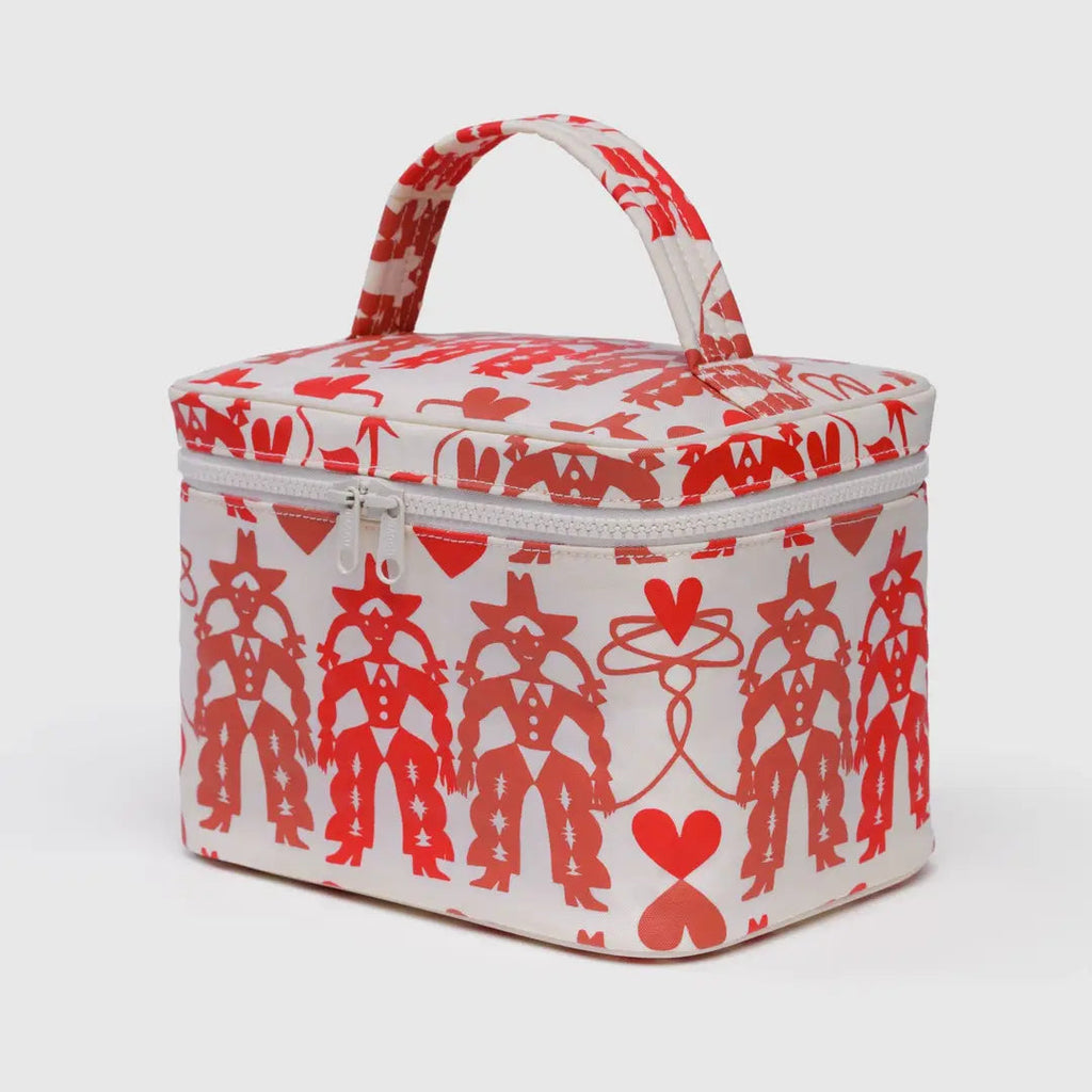 Large Cosmetic Case in Cowgirl Print by Baggu at Golden Rule Gallery