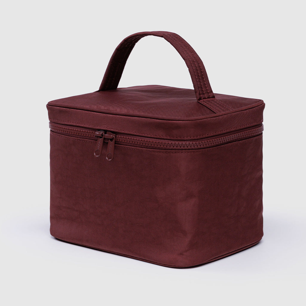 Large Cosmetic Case in Mahogany Brown by Baggu at Golden Rule Gallery in Excelsior