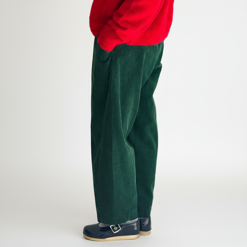 Le Bon Shoppe Arc Pants in Forest Green Corduroy at Golden Rule Gallery
