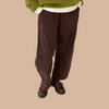 Le Bon Shoppe Arc Pants in Chocolate Brown Corduroy at Golden Rule Gallery