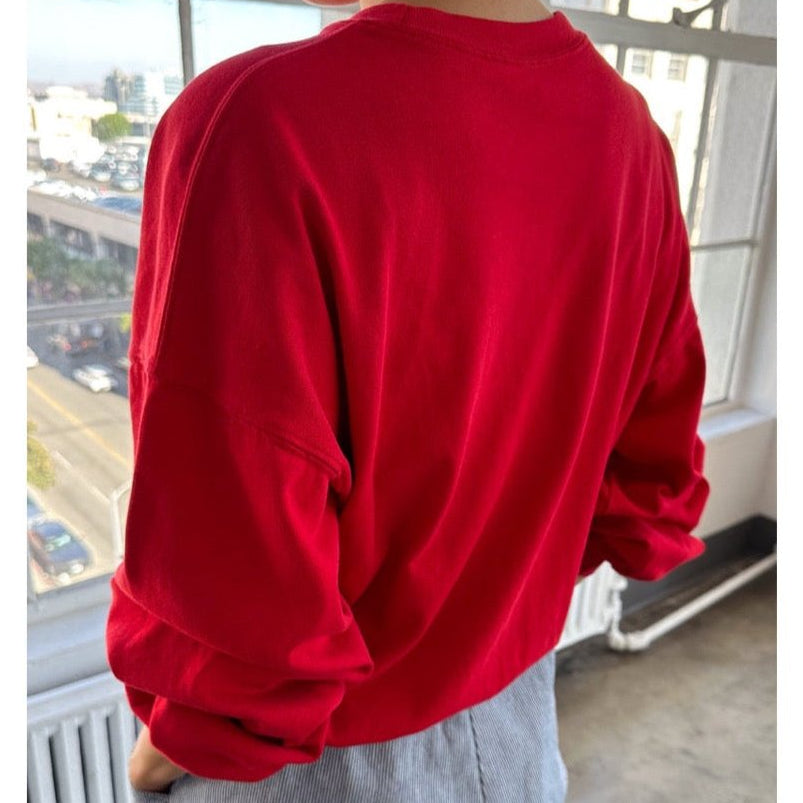Le Bon Shoppe Cali Jersey Sweatshirt in Chili Red at Golden Rule in Minnesota