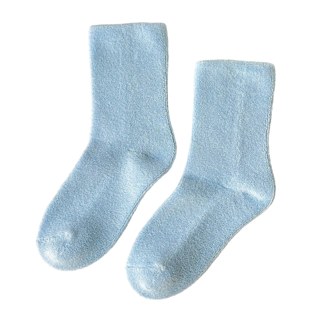 Le Bon Shoppe Cloud Socks in Celeste Blue at Golden Rule Gallery in Minnesota