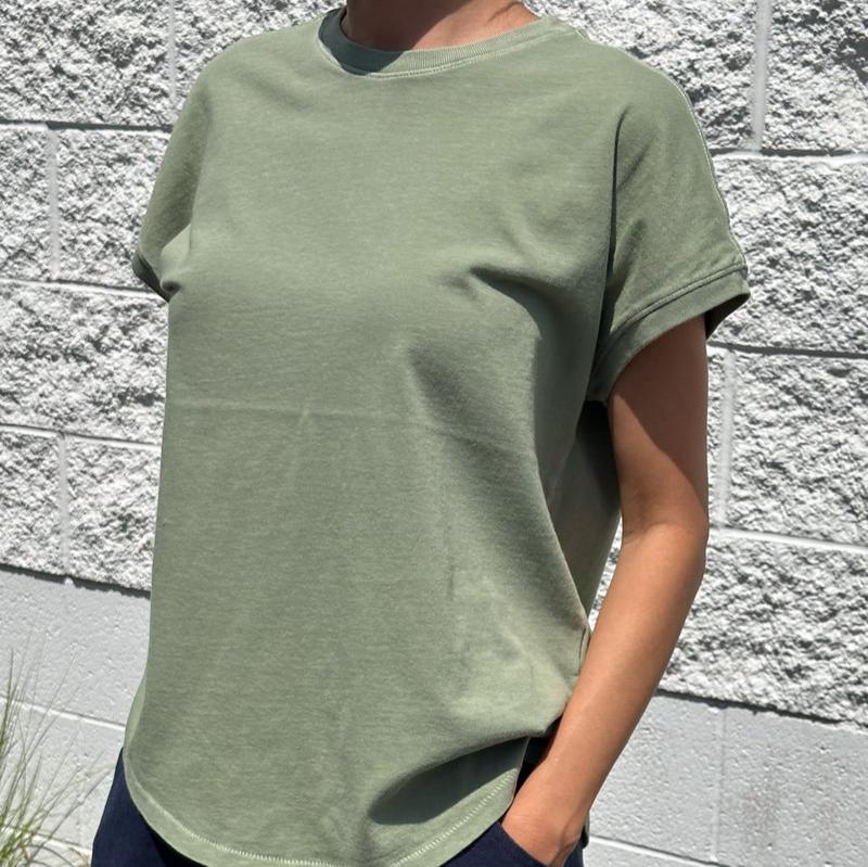 Ease Tee Shirt in Matcha Green