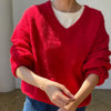 James Mohair Sweater in Red