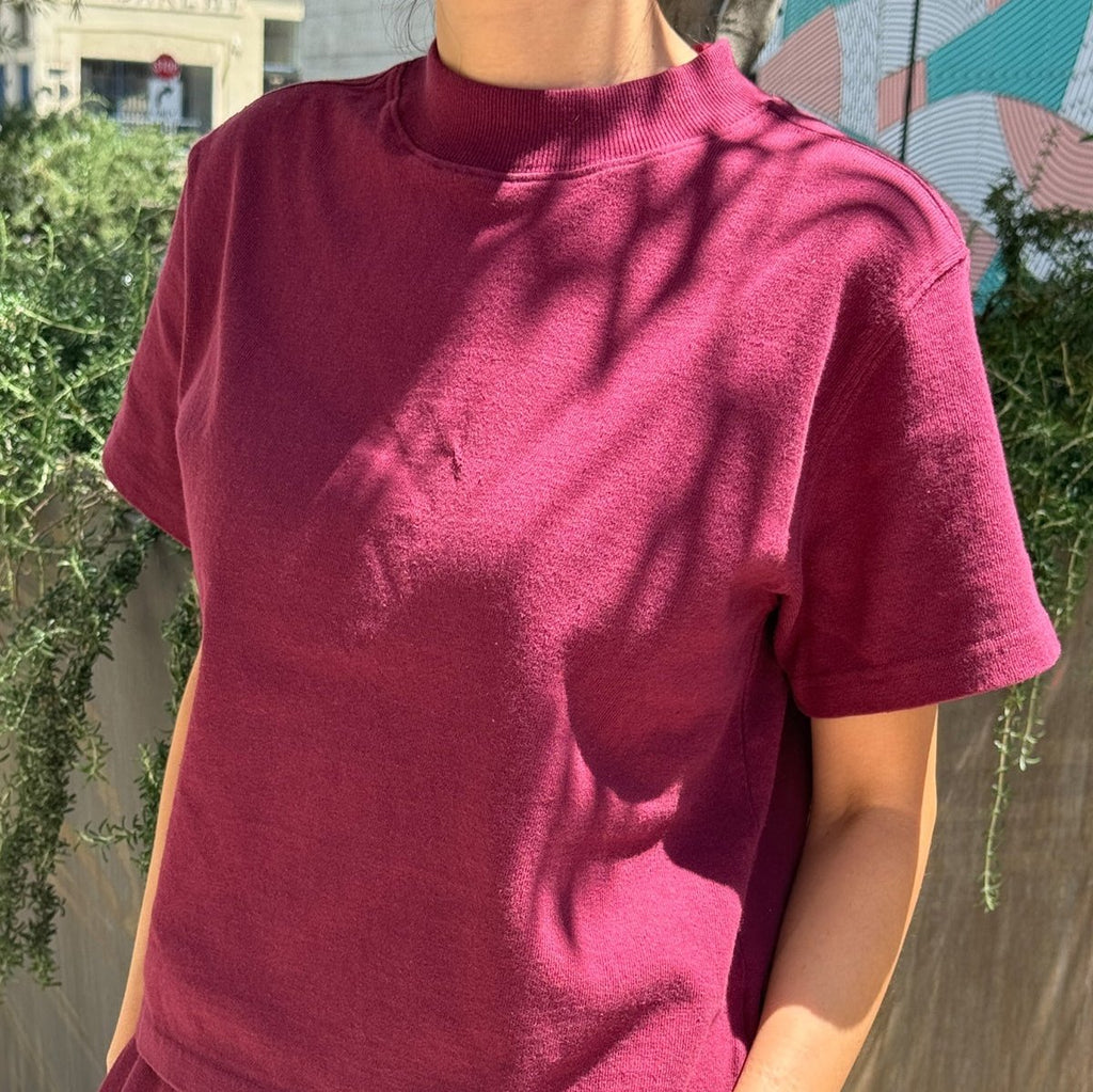 Le Bon Shoppe Sunset Tee Cabernet Red at Golden Rule Gallery