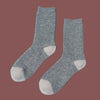 Le Bon Shoppe Waffled Wool Socks in Gray at Golden Rule Gallery