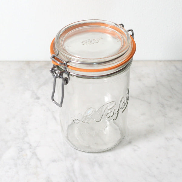 Le Parfait French Glass Storage Kitchen Jars with Rubber Seal at Golden Rule Gallery