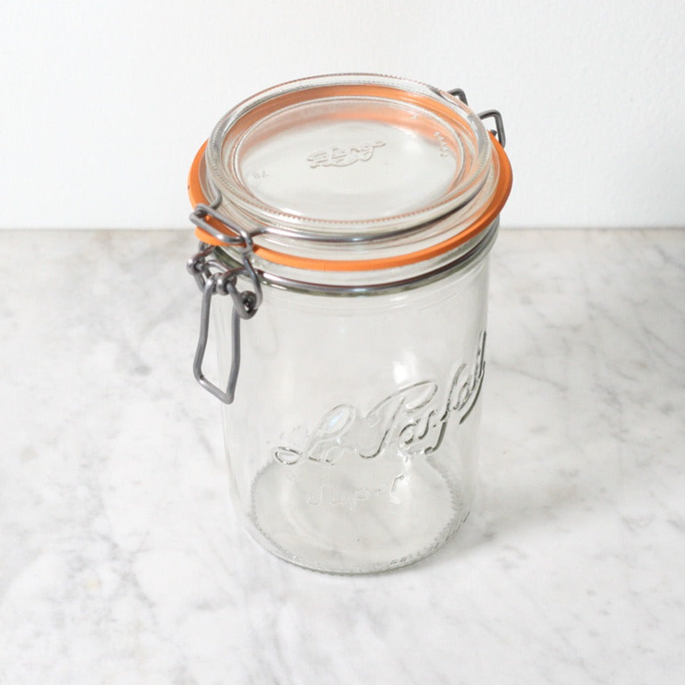 Le Parfait French Glass Storage Kitchen Jars with Rubber Seal at Golden Rule Gallery