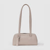 Leather Small Bowler Bag in Stone Cream by Baggu at Golden Rule Gallery