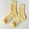 Lemonade Light Yellow Cotton Socks