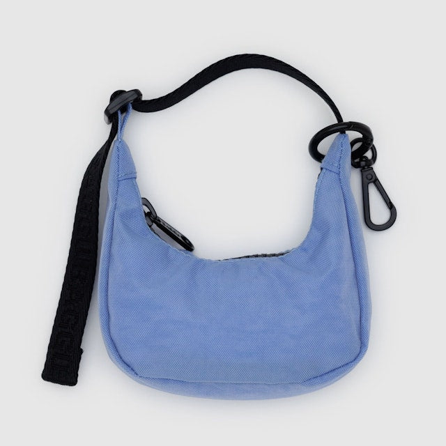 Light Blue Baggu Crescent Bag Charm at Golden Rule Gallery in Excelsior, Minnesota