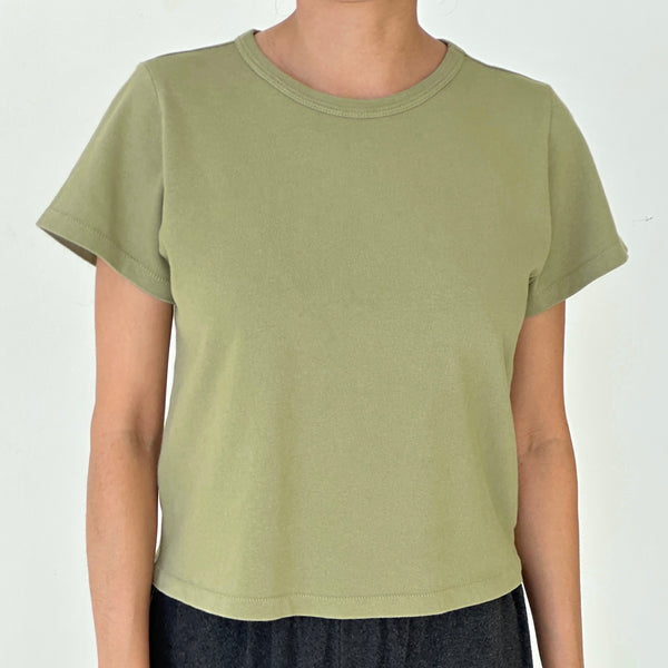 The Little Boy Tee in Mint Dust at Golden Rule Gallery in Excelsior, MN