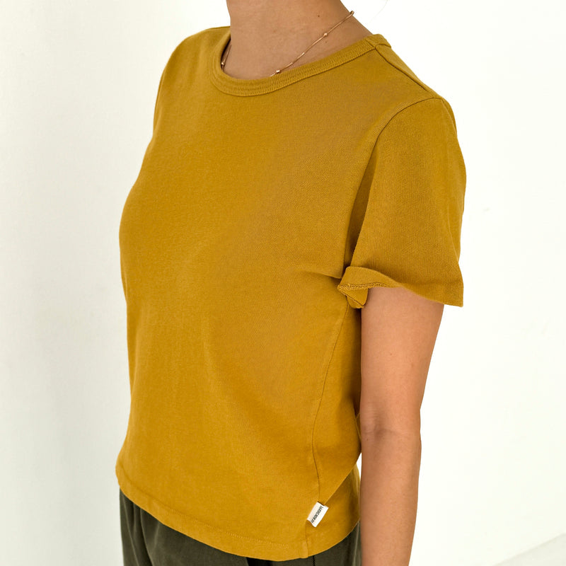 Le Bon Shoppe Little Boy Tee in Honeycomb at Golden Rule Gallery in Excelsior, MN