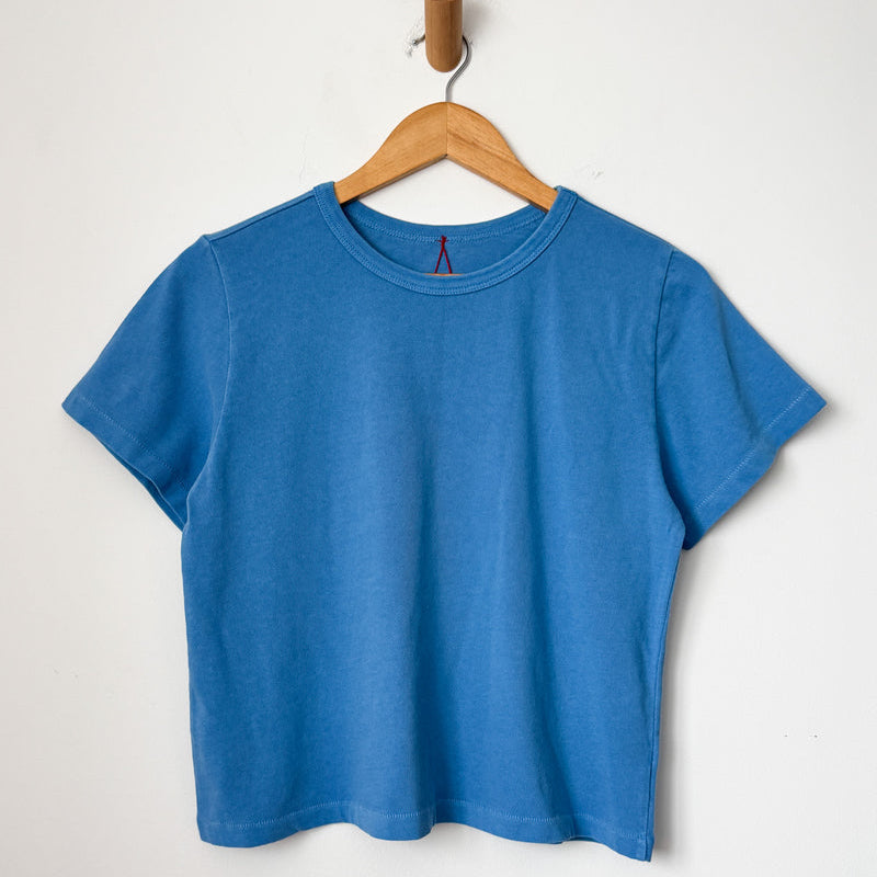 Little Boy Tee in Yacht Blue at Golden Rule Gallery