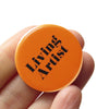 Living Artist Social Alert Buttons at Golden Rule Gallery in Minneapolis