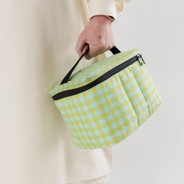 Lunch Tote by Baggu in Green Checker at Golden Rule Gallery