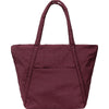 Maroon tote bag on a white background