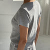 Melange Grey Pointelle Babe Tee