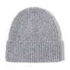 Merino Wool Dark Grey Beanie Hat