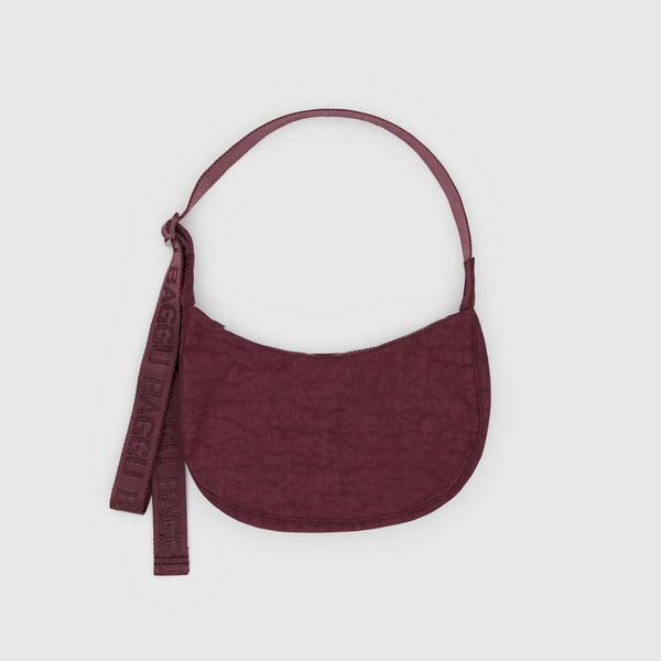 Mahogany Baggu Small Nylon Crescent Bag Crossbody at Golden Rule Gallery