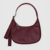 Mahogany Leather Crescent Bag by Baggu at Golden Rule Gallery
