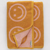Marigold Peach Happy Bath Towel by Baggu Organic Terrycloth at Golden Rule Gallery