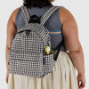 Medium Baggu Backpack in Black White Gingham at Golden Rule Gallery