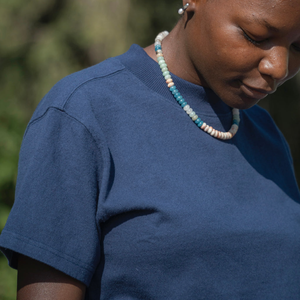 Midnight Blue Shirt by Le Bon Shoppe at Golden Rule Gallery