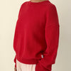 Milo Cotton Sweater in Red by Le Bon Shoppe