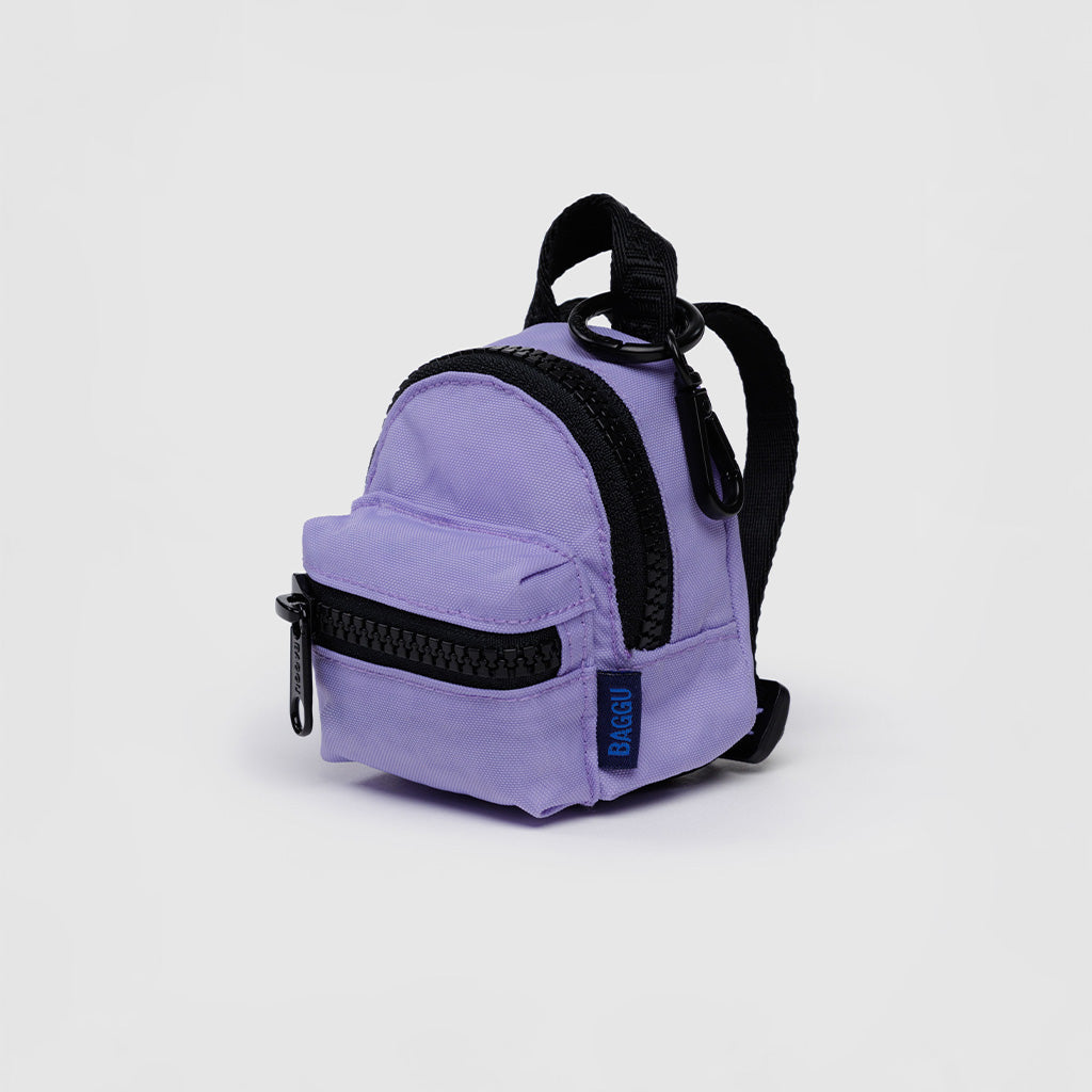 Mini Backpack Charm in Wisteria Purple By Baggu at Golden Rule Gallery