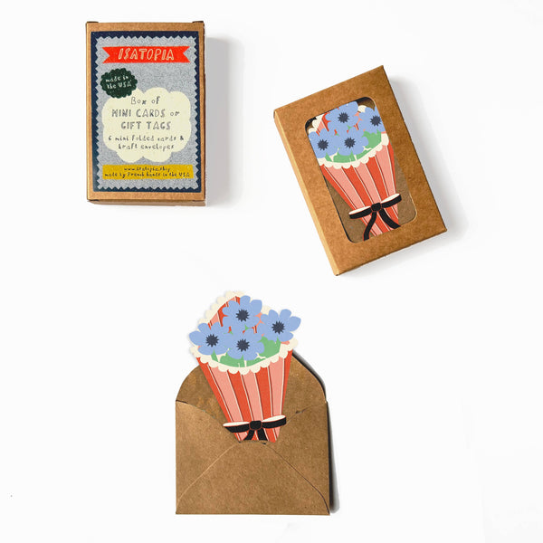 Pack of Mini Bouquet Cards at Golden Rule Gallery