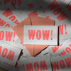 Mini Letterpress Typographical Message Cards WOW! at Golden Rule Gallery